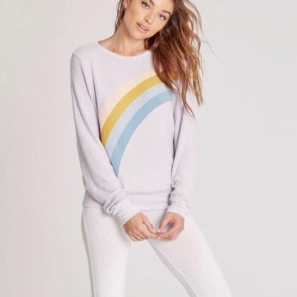 WildFox 💋🦊 Color Cloud Baggy Beach Jumper Sweatshirt Size XS NWOT - Picture 5 of 8